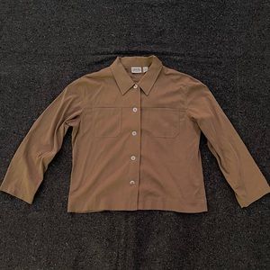 Chico’s Design Button down tan/Brown Size 2